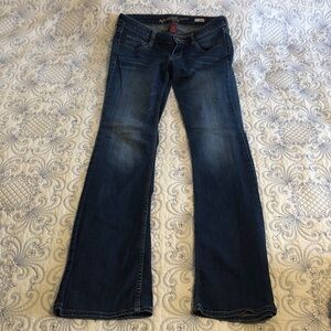 Arizona Jean Company Women's Boot Cut Jeans in Dark Blue